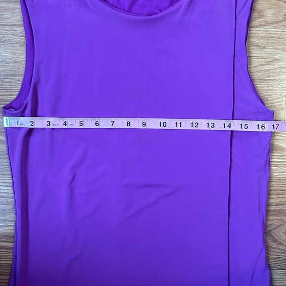 Ted Baker London Purple Sleeveless Layered Shift Dress Size Ted 3 (U.S. 8) - Picture 12 of 14